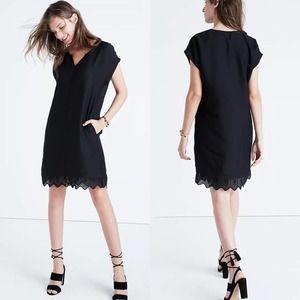 Madewell Black Duskway Eyelet Dress Size XS